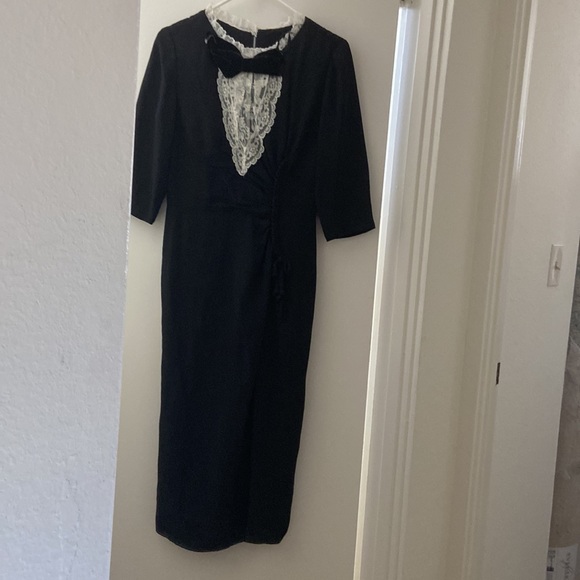 VINTAGE Tuxedo Style Dress - RARE!!! 50/60s - Picture 2 of 9